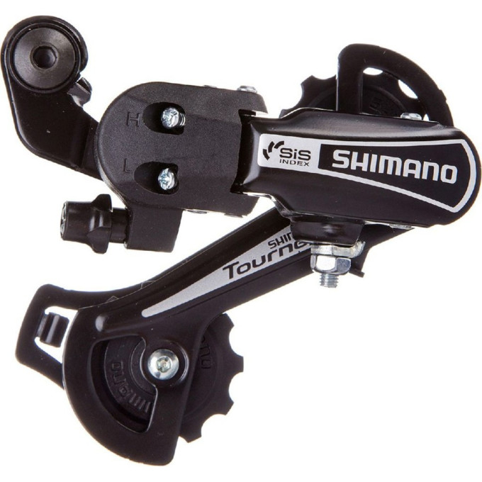 Переключатель задний SHIMANO TOURNEY, TY21-B, GS, 6 скоростей, крепление на болт, черный, без упаковки ARDTY21BGSDL