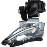 Переключатель передний SHIMANO DEORE, M618-H, для 2x10, верхний хомут (34,9 с адаптером 28,6/31,8), верхняя тяга, черный IFDM618HTX6